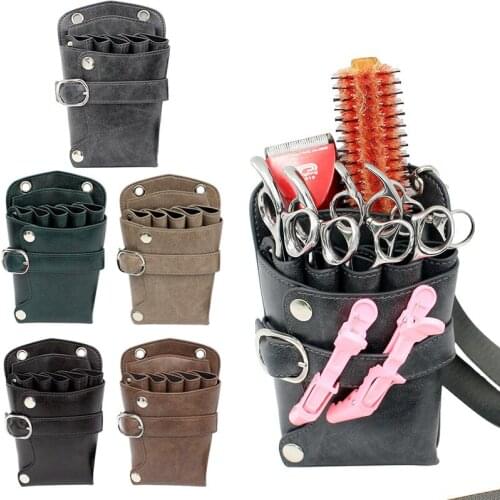 Fashion Barber Hair Scissor Bag Hairdressing Holster Pouch Holder Case Bag with Waist Shoulder Belt Hair Tool