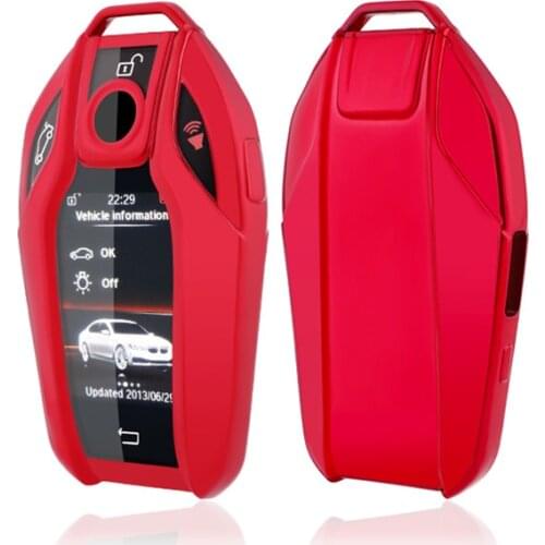 Soft TPU Car LED Display Key Cover Key Shell Case For BMW 5 7 Series G11 G12 G30 G31 G32 i8 I12 I15 G01 X3 G02 X4 G05 X5 G07 X7