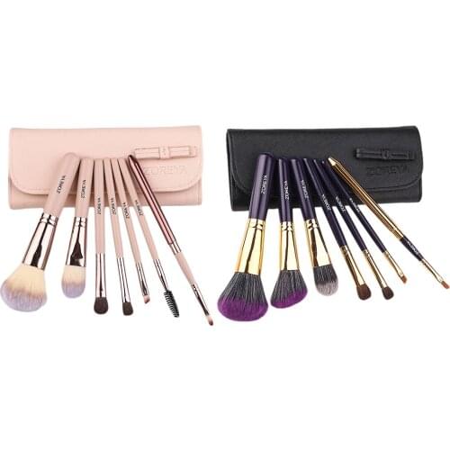 Set Of 7 Professional Makeup Brush For Liquid Powder Foundation Cream