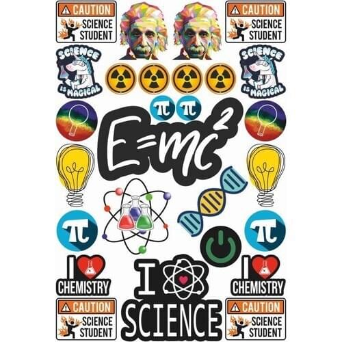 Laptop Science Sticker Set
