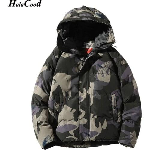 New Winter Man Camouflage Casual Parkas Mens Jackets Male Overcoat Warm Zipper Slim Jacket Padded Thick Coat Men Parka Plus Size