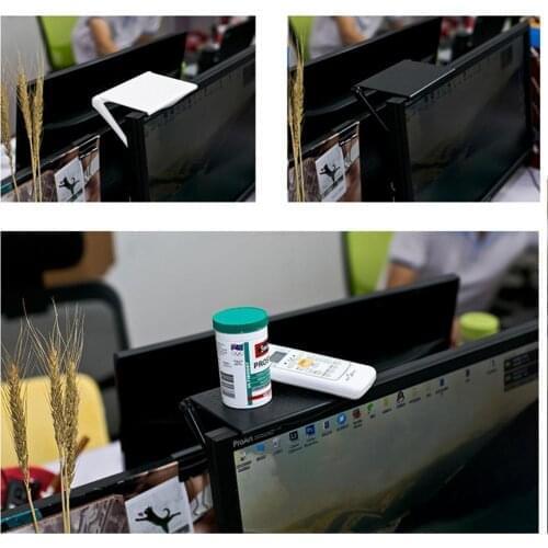 Office Storage Rack Clip Computer Screen Table Desk Accessories Organizer for Cosmetics Shelf Home Office Organizer 1Pc