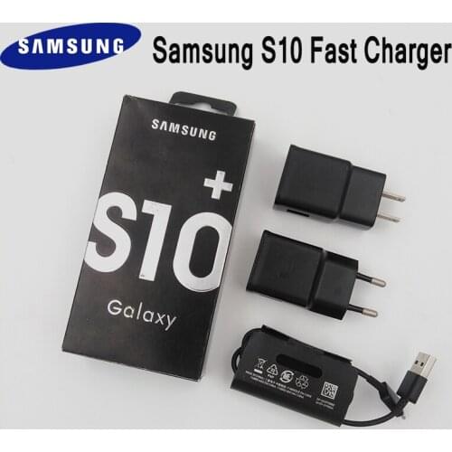 Original Samsung S10 Charger 9V/1.67A EU/US Plug Fast Charging Adapter Type C Cable For S8 S9 Plus S10E A30 A40 A50 A70 Note 8 9