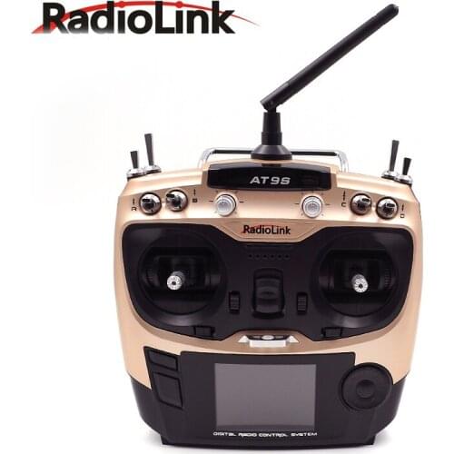 Radiolink AT9S 2.4Ghz 10CH Transmitter With R9DS receiver DSSS FHSS Double Remote Control Radio System AT9 Upgraded Version