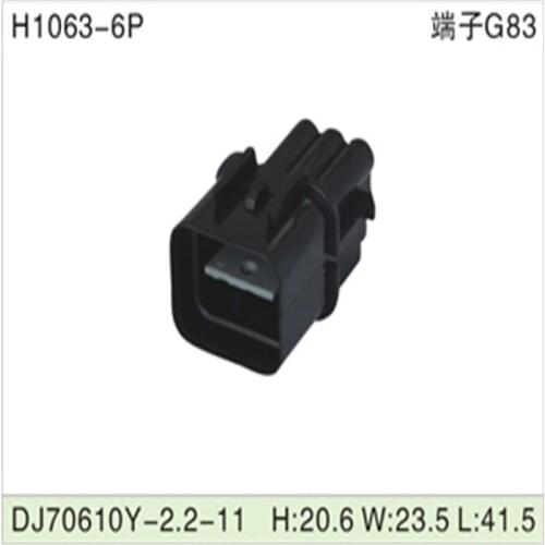 Free shipping 500pcsDJ70610Y-2.2-11 6Pin 2.2mm AMP Car Electrical Wire Connectors for VW,BMW,Audi,Toyota,NISSAN AND other