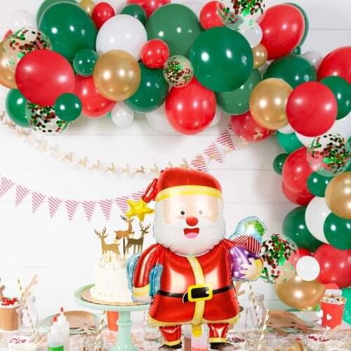 Christmas balloon set 12-inch latex balloon party Santa Claus balloon
