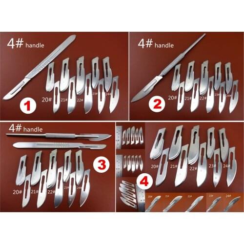 4kind Leather Craft Replaceable Blade Multi-function Sculpture Engraving Carving Knife Cutter Tool Set- Sewing Stitching Carving