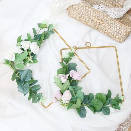 Home Decoration Easter Decorations Outdoor Nordic Metal Artificial Wreath Wall Decoration Floral Farmhouse Easter Decoration New