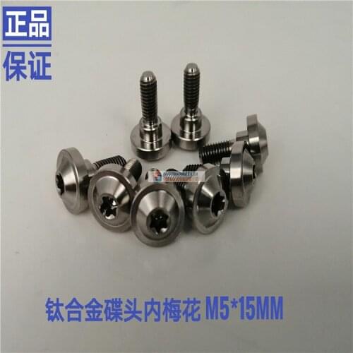 Titanium Alloy Torx Screws Disc Brake Motorcycle Bolts Ti screws M5 x14mm 10Pcs