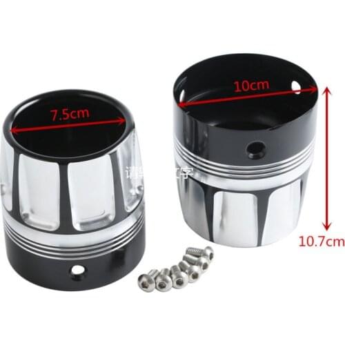 Burst 4 in. End Caps Mufflers For Harley Touring 09-16 Electra Street Glide Road King FLHX FLTRX Ultra Limited 09-16