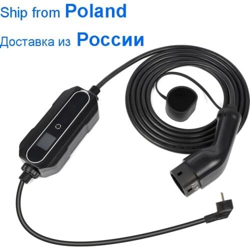 Type 2 EV Charging Box Cable Battery Fast Charger 6A 16A Schuko Plug Electric Vehicle Car EVSE 2.2/3.6KW Home Use