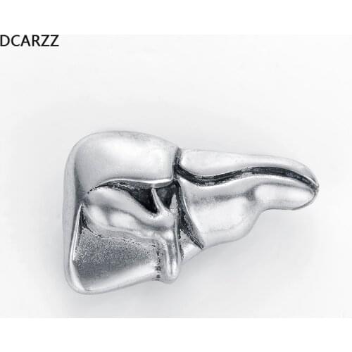 2020 Liver Pin Badge Ancient Gold Color Brooches Men Biology Medical Nurse Pins Metal Fashion Jewelry Brooch Women Accessories