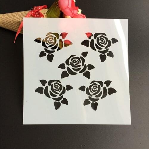 1Pcs 13*13cm Scapbook Stencil Cake Decorating Tool scrapbooking DIY Decorating Stencil Fondant Pattern Printing Spray Template