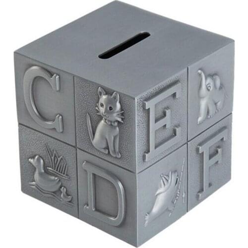 1pc Magic Cube Piggy Money Toy Stylish Metal Creative Money Holder Piggy Bank Toys Saving Pot Home Decor Present Gift