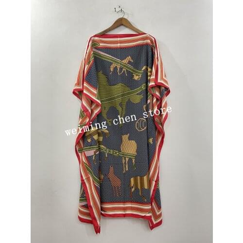 3colors (Dress Length 102cm,Bust :136cm) New African Print silk knee Rock Style Dashiki Famous Dress For women/Lady