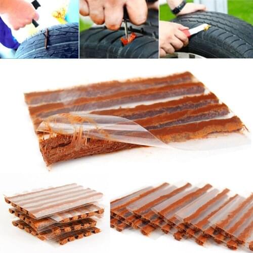 10Pcs Tubeless Tire Puncture Repair Strip String Tubeless Tyre Repairing Rubber Strips Tire Repair Car Bike Motorcycle #257457