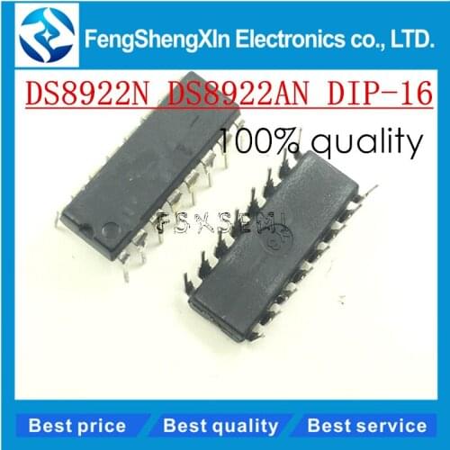 5pcs/lot NEW DS8922AN 8922AN DS8922N TRI-STATE RS-422 Dual Differential Line Driver and Receiver Pairs IC DIP-16