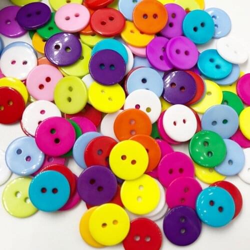 15mm Sewing Button DIY Crafts Plastic Button Mix Color PT93