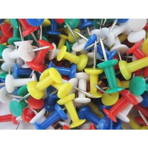 50 PCS/Lot Thumb Tack Push Pins Office Stationery For drawing office soft wood Free Shipping