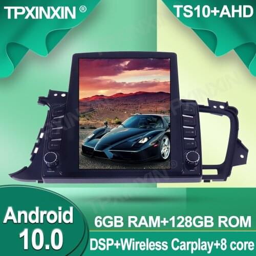For KIA K5 2010-2014 Tesla Screen 128G Android 10.0 Car Multimedia Player Headunit Audio Radio Navigtion Wireless Carplay