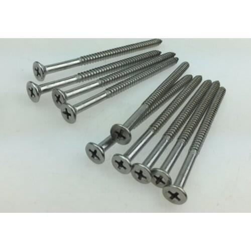 STARPAD Car repair parts stainless steel screws 4.8*80mm cross tapping screws 10pcs