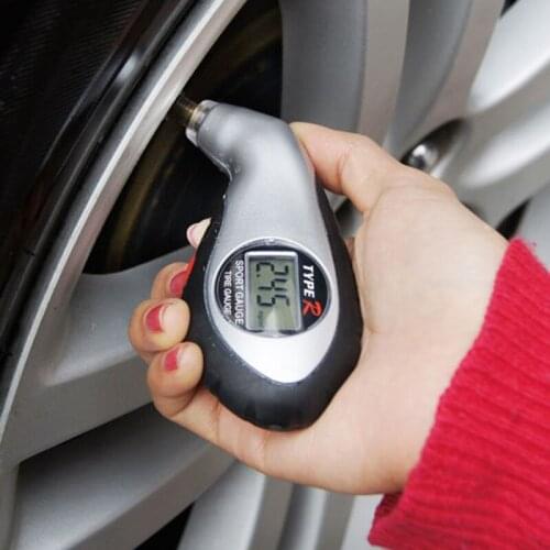 High precision Car tyre Digital Tire Pressure Gauge Precision Compact monitoring system sensor Medidor presion neumatico light