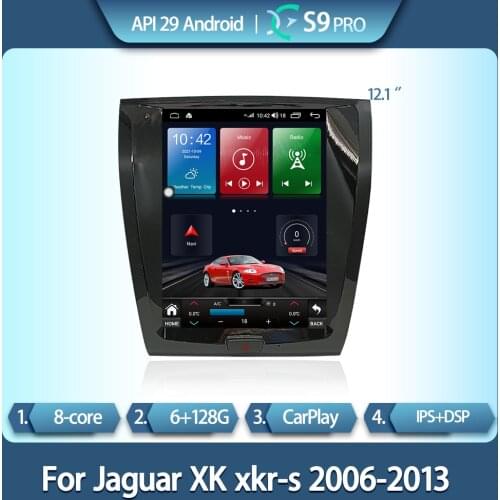 For Jaguar XK xkr-s 2010-2018 12.1 inch Tesla style car intelligent multimedia video player Jaguar XK xkr-s radio GPS navigation