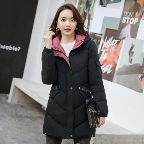 Fad Women Winter Jacket Coat Thicken Warm Hooded Outwear Womens Cotton Padded Puffer Jackets Coats Parkas Mujer