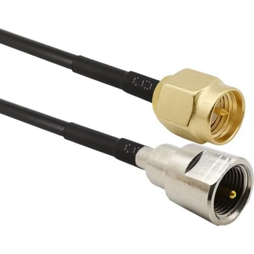 FME Male to SMA Male Connector RG174 Cable Pigtail FME to SMA Adapter for PCI Wifi Router 3G Modem 10/15/20/30/50CM
