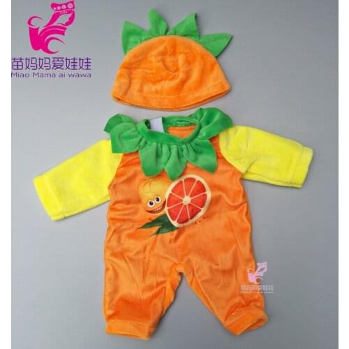 Babies Born Doll Outfit Fruit Set for 18 Inch Baby Dolls Halloween Clothes Set for 18 Inch Doll Girls Dress Up