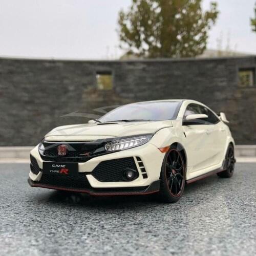 New 1:18 LCD Models For Honda Civic Type-R Diecast CAR MODEL TOYS Boys Girls Collection White Metal,Plastic,Rubber