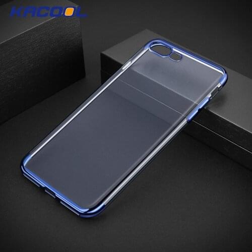 KACOOL Luxury Plated TPU Case For iPhone 6 6s Plus Transparent Ultra Thin Silicone Cover For iPhone 7 8 Plus Phone Accessories