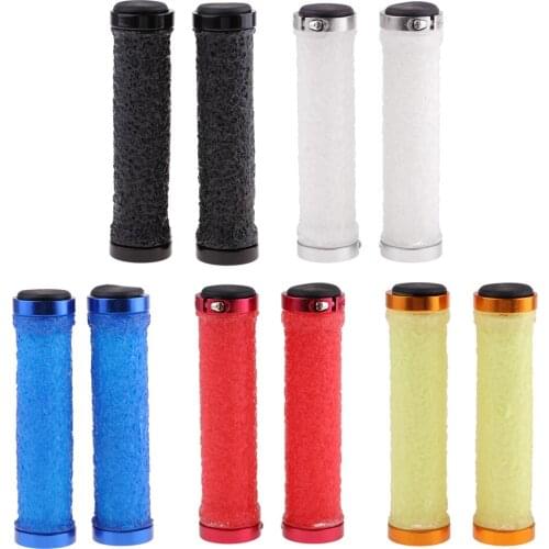 Mountain Bike Handlebar Silicone Grips Ends Cycling Lock-On Ends for MTB Bike Bicycle Fixed Gear Accessories