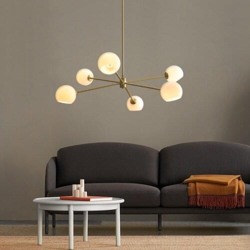 Nordic living room chandelier molecular light net red minimalist lamps creative magic beans modern minimalist atmosphere light