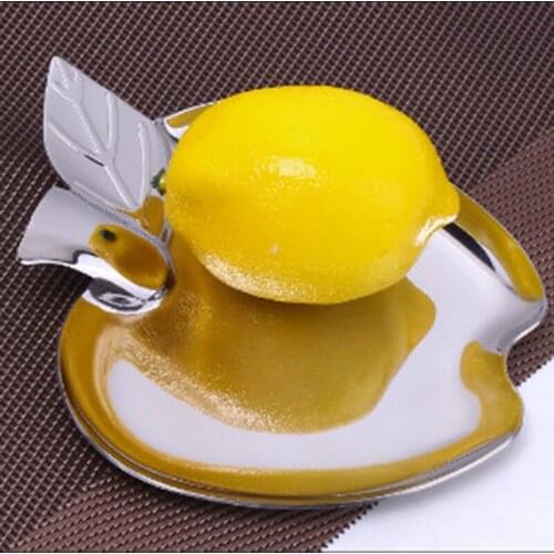 Stainless Steel Plate Sliver Color Heart Cake Fruit Salad Flat Plates Concise Style Breakfast Serving Dish Tableware