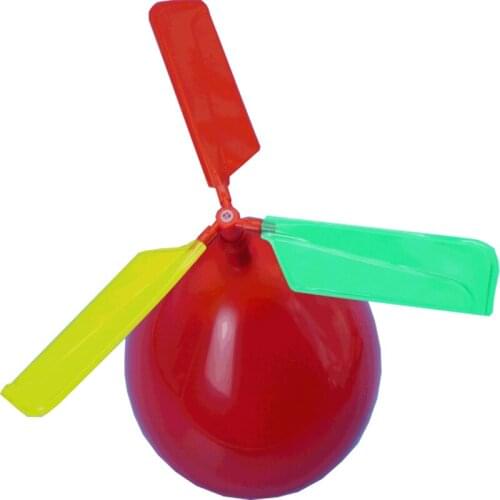 10pcs Kids Flying Outdoor Sports Toy Propeller Whistling Balloon Aircraft Helicopter for Childrens Day Party