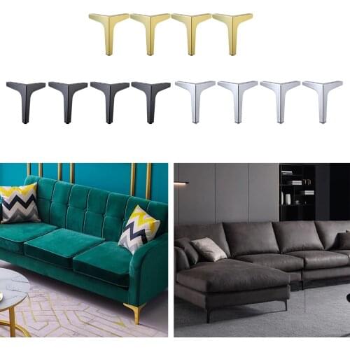 4PCS Furniture Sofa Legs Chair Feet Cupboard Cabinet Foot for Metal Furniture Sofa Bed Chair Leg Iron Desk Cabinet Dresser Foot