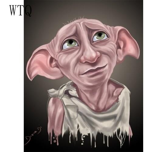 5D DIY Diamond Painting Loyal Dobby Mosaic Picture Full Square/Round Diamond Embroidery Cross Stitch Kits Wall Home Decoration