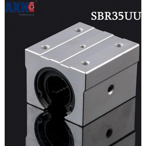 Axk 4pcs/lot Sbr35uu /sme35uu Sbr35 Uu 35mm Shaft Linear Sbr Cnc Kit Linear Ball Bearing / Linear Guide Bearings