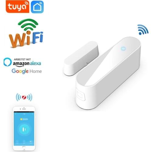 Tuya Smart WiFi Door Sensor Window Sensor Open / Closed Door Magnetic Alarm Detector Home Security Alert Security Alarm