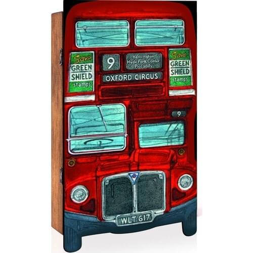 Arti2tr Decorative Bus Themed 3D Keychain Box