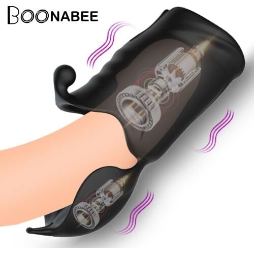 Electric Glans Vibrator Male Masturbator Penis Delay Trainer Delay Ejaculation Glans Stimulate Massager Sex Toys for Men