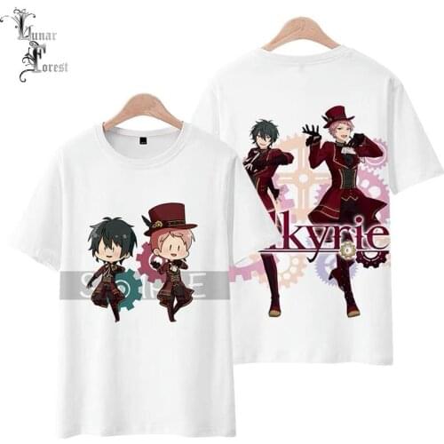 Ensemble Stars 3D Printing T-shirt Summer Fashion Round Neck Short Sleeve Popular Japanese Game Anime Streetwear Plus Size