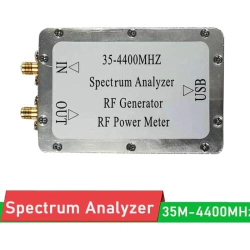 35MHZ-4400Mhz signal generator Simple Spectrum Analyzer frequency Sweep signal source RF power meter USB PC Software control