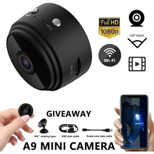 A9 Security Camera HD Light Vision 1080P Camera Remote Control Monitoring Security Protection For WIFI Home Surveillance Cameras