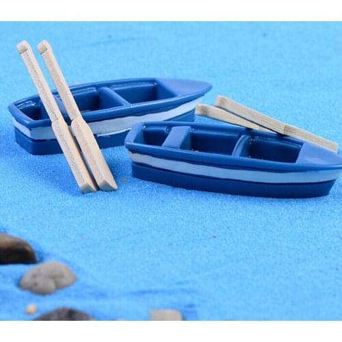 Boat Miniature Figurine Garden Ornament Plant Fairy Decor Craft Fashion