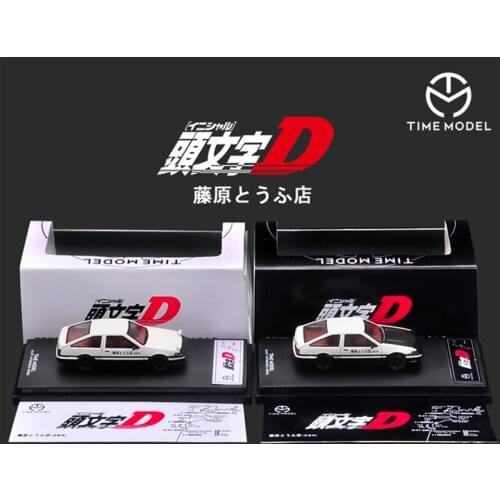 Time Model Cars 1/64 Anime Movie Manga Initial D TOYOTA Trueno AE86 Souvenir Edition Metal Diecast Model Car