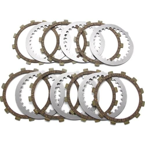 Motorcycle Clutch Friction Disc Plate Kit For Yamaha YFZ350 YFZ350LE YFZ350SP YFZ350SE DT250 RD250 RD350 RD400 RZ250R RZ350