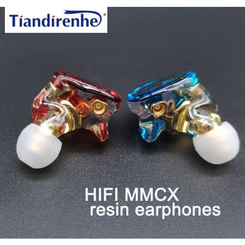 MMCX Earphone Resin 3.5mm in Ear Wired Dynamic Earphones Super Stage Bass HiFi Running Sport Headset Audio Fever Earbuds