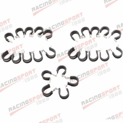 New 25PCS 3/4" 304 Stainless Steel Cushioned Hose Mounting Clamp Loop Strap